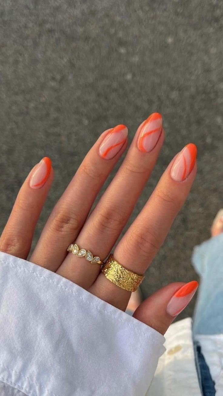 Squoval art nail design by Skylar Rae