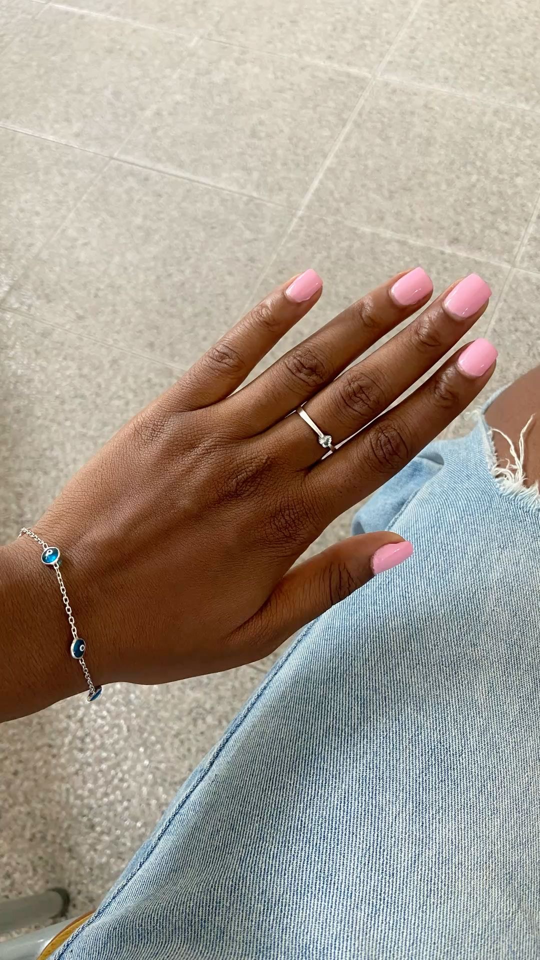 Stiletto chrome French nail design by Skylar Rae