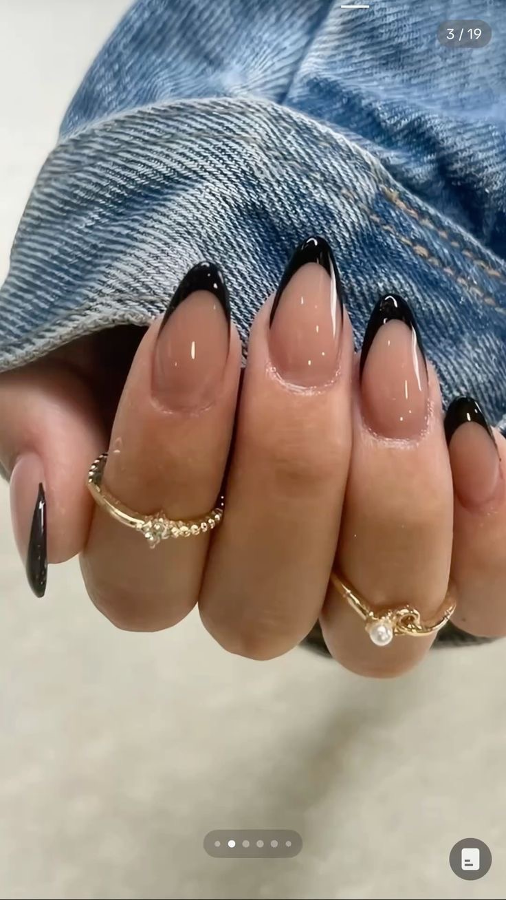 Almond ombre nail design by Amber Reed