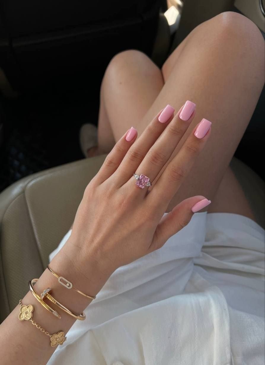 Square animal print nail design by Amber Reed