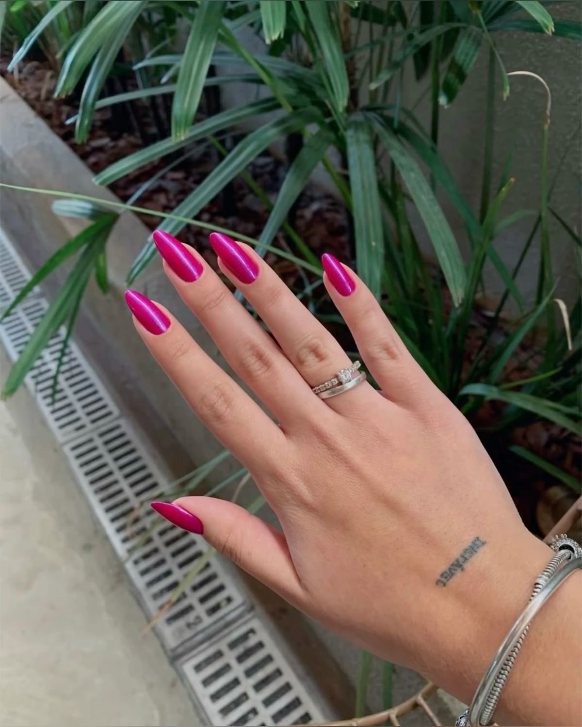 Square character nail design by Amber Reed
