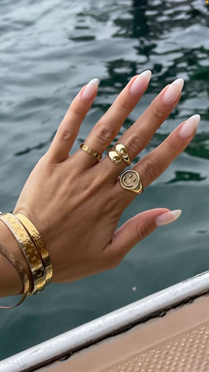 Stiletto glazed nail design by Ella Rose