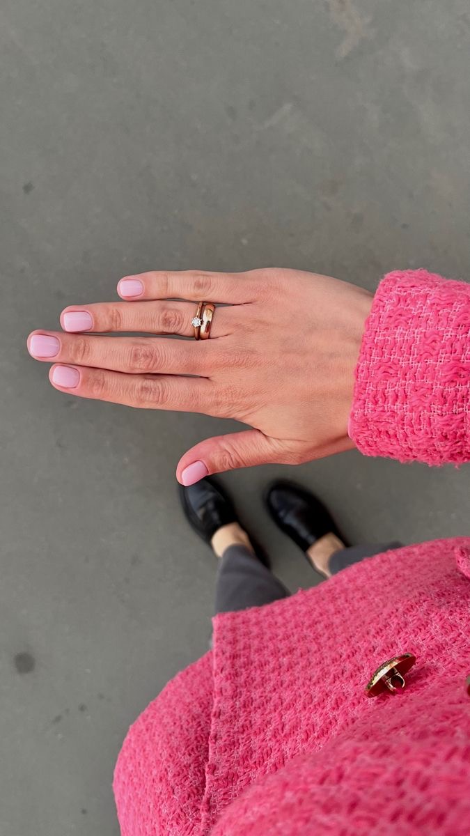 Square chrome French nail design by Ella Rose