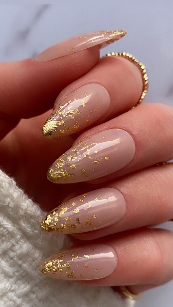 Square glitter French nail design by Ella Rose
