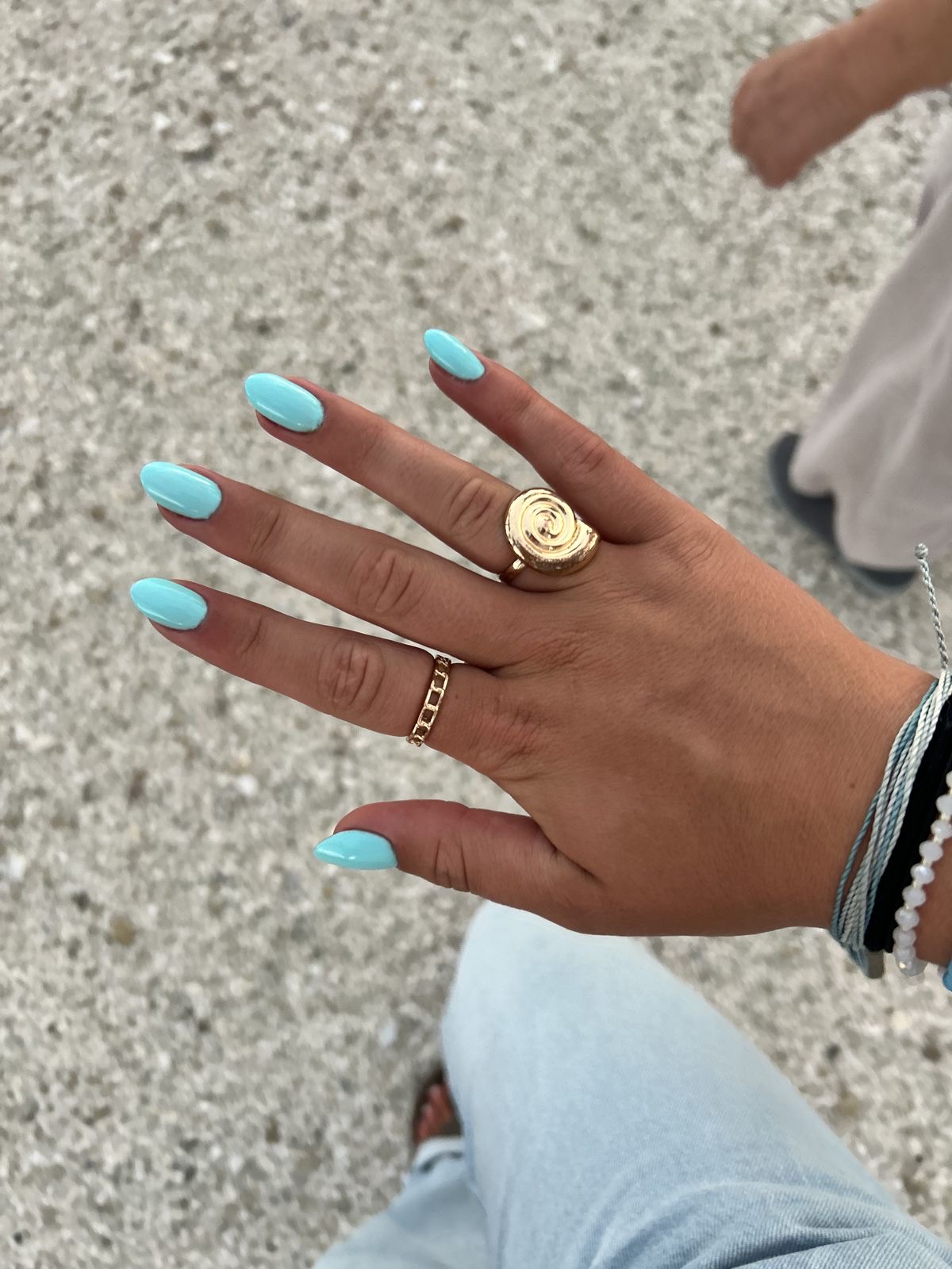 Squoval aura nail design by Sienna Grace