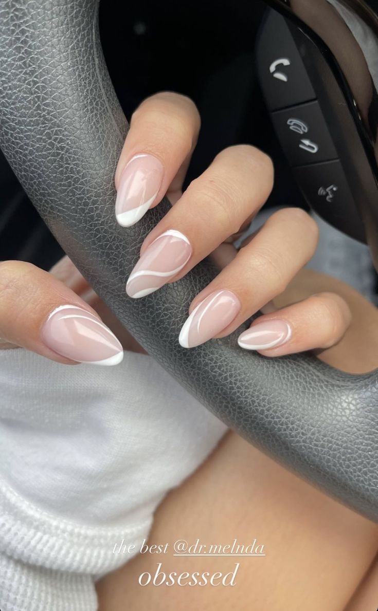 Oval glazed nail design by Priya Sharma