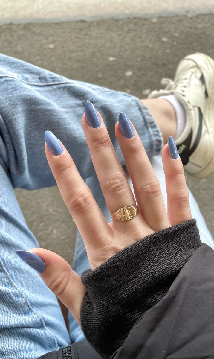 Squoval glazed nail design by Priya Sharma