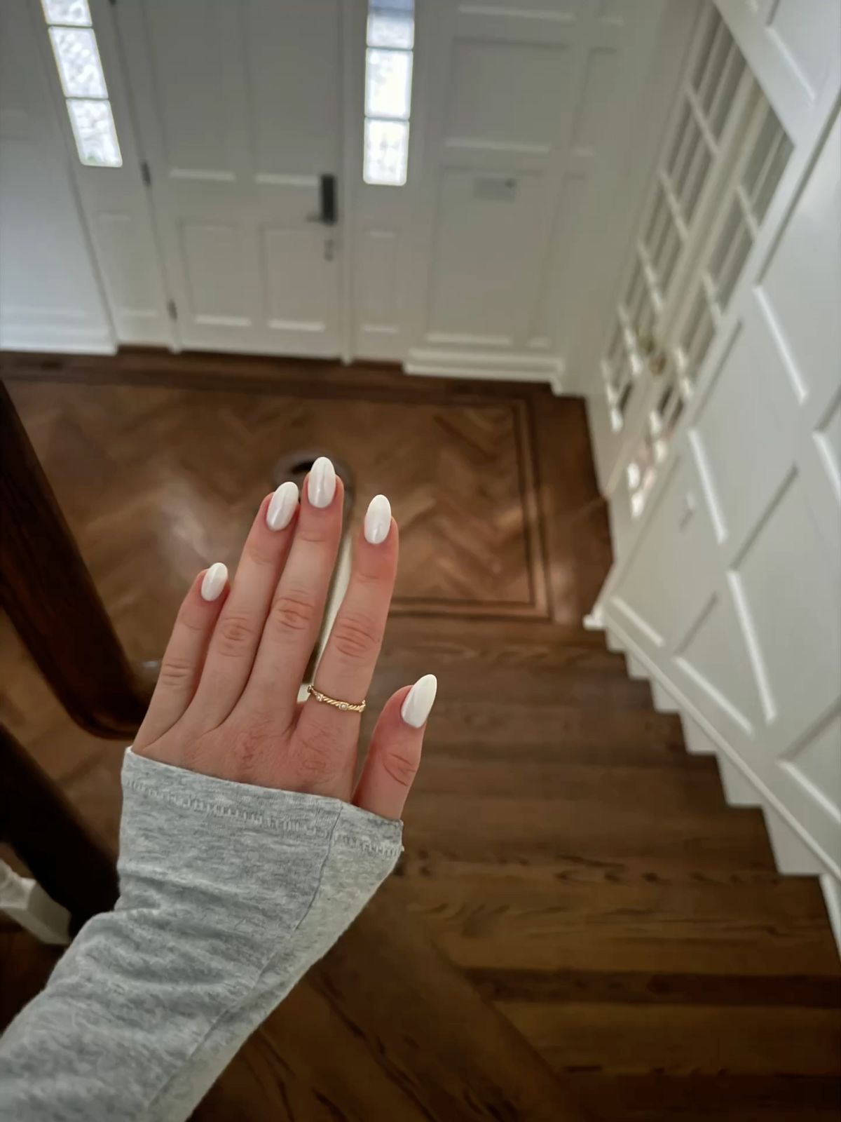 Almond floral nail design by Alice Hart