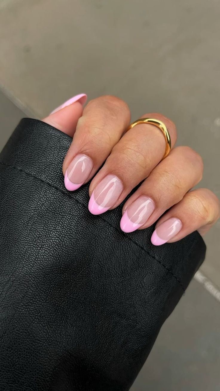 Almond geometric nail design by Madison Rose