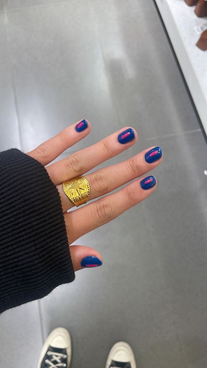 Almond art nail design by Charlotte Bloom