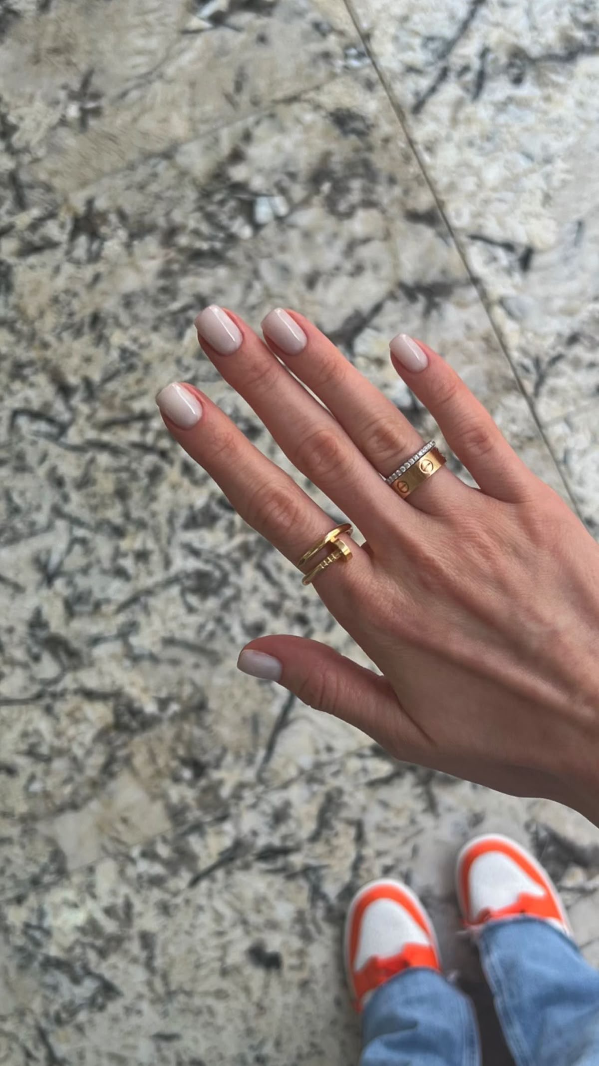 Stiletto geometric nail design by Lily Grace