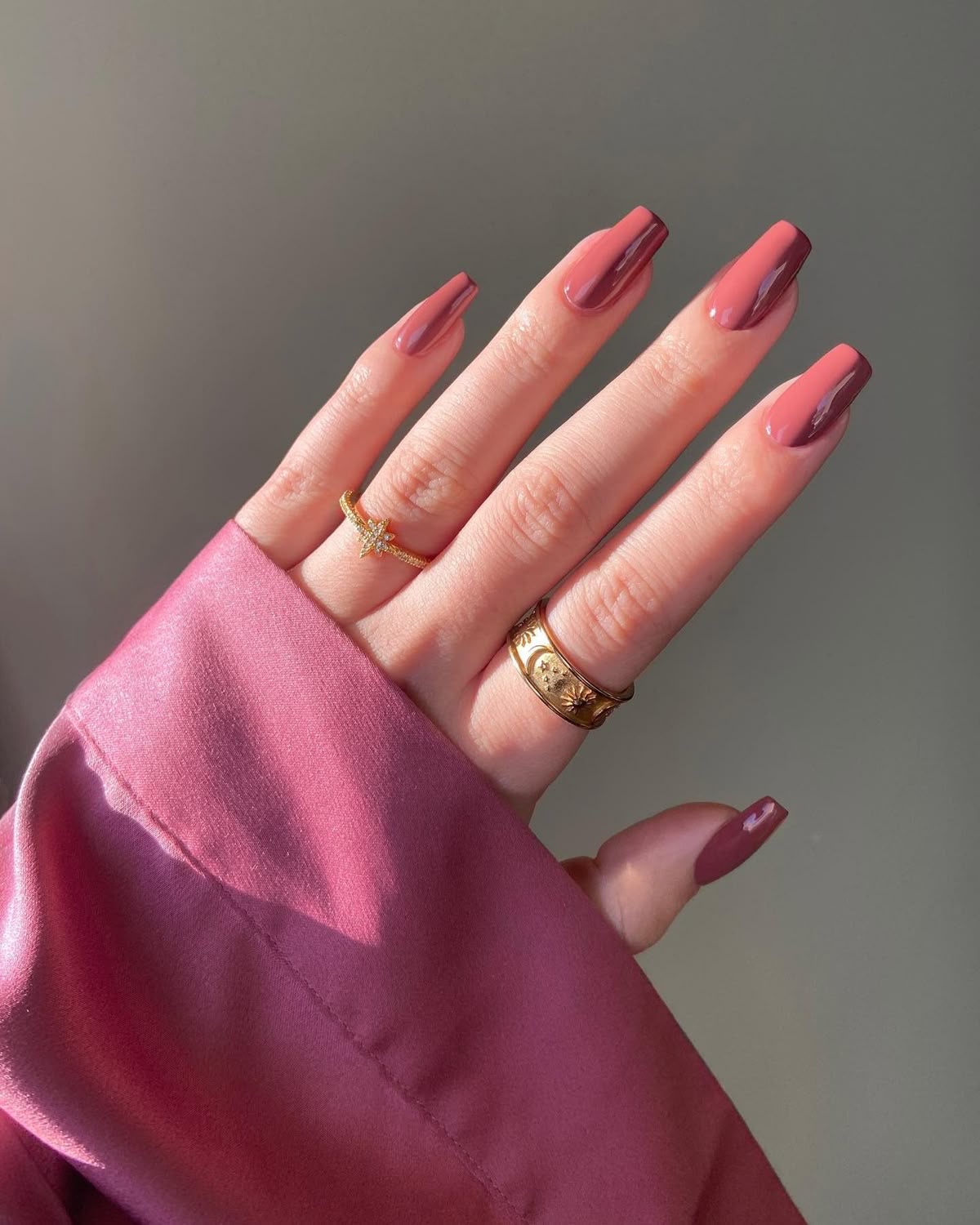 Almond glazed nail design by Lily Grace