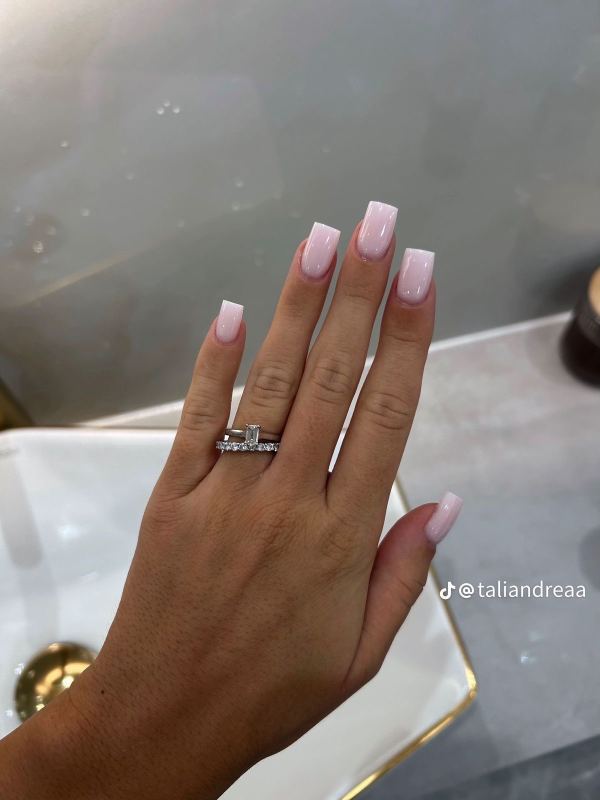 Stiletto French nail design by Lily Grace