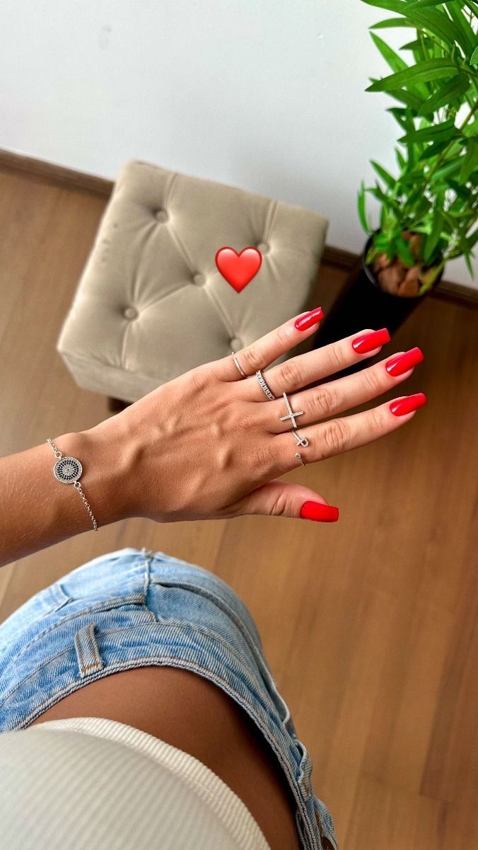 Squoval French nail design by Violet Jade