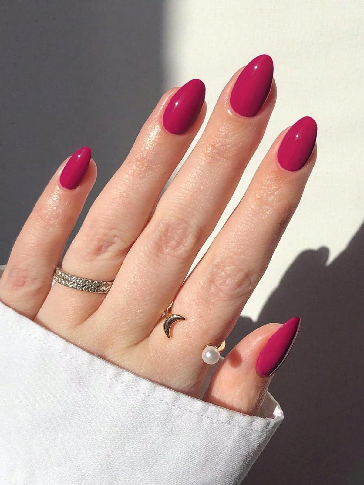 Stiletto aura nail design by Violet Jade