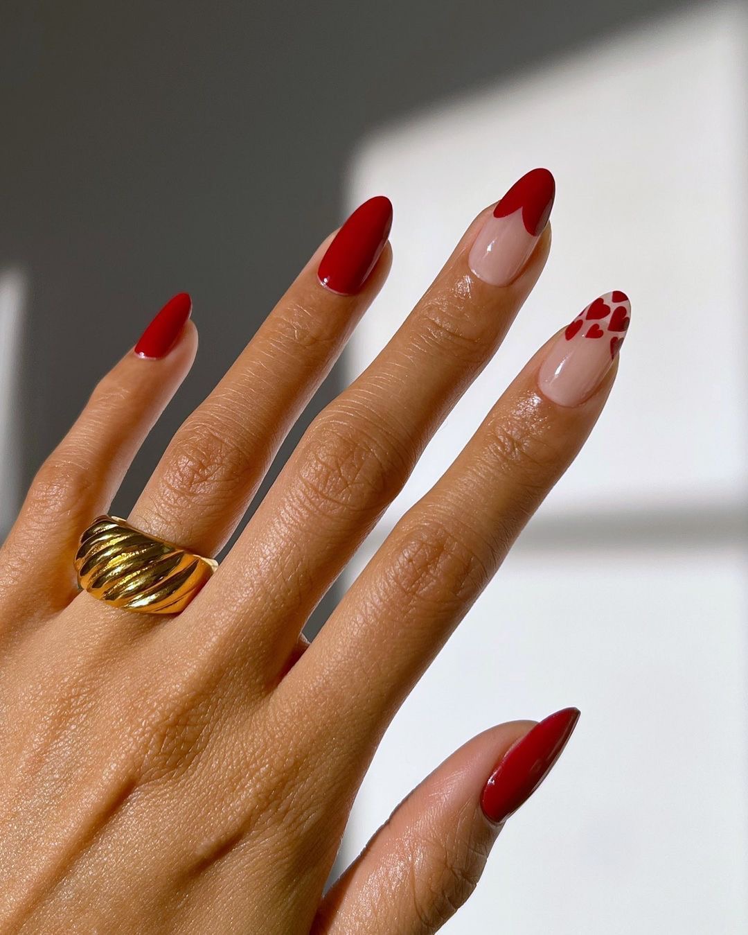 Oval glitter French nail design by Bella Romano
