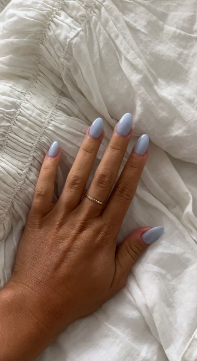 Almond glazed nail design by Bella Romano
