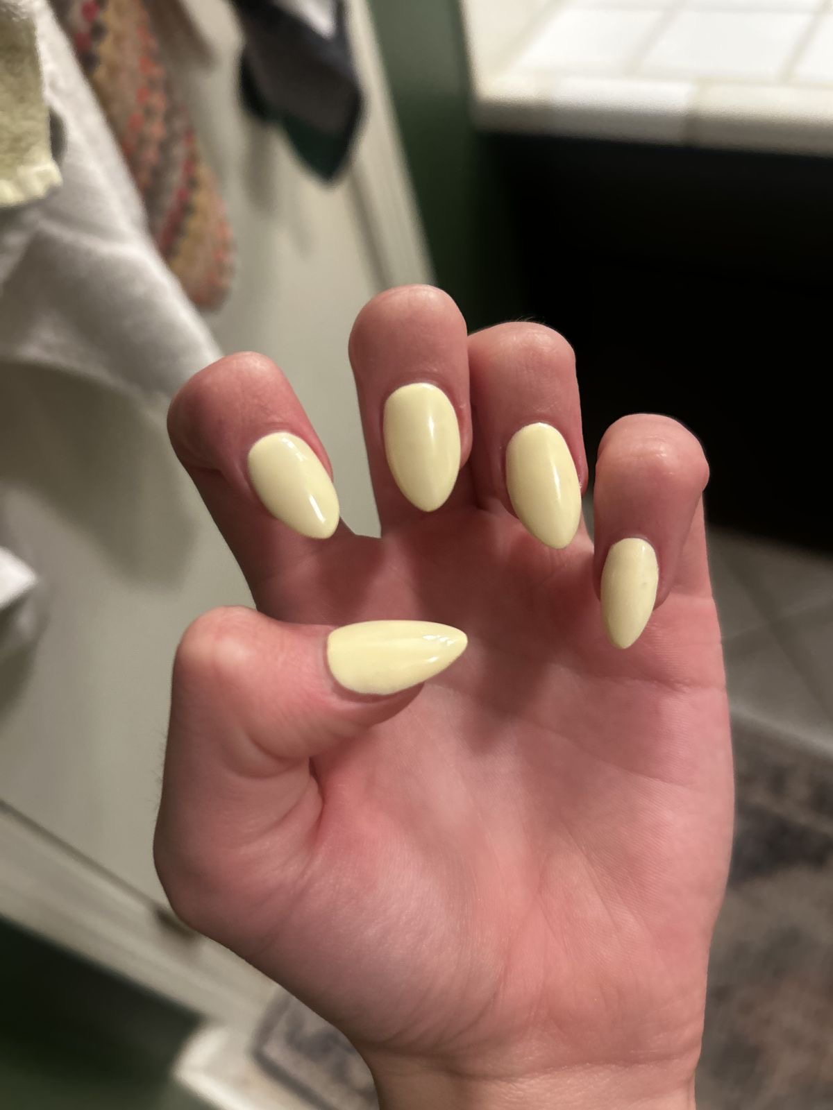 Square abstract nail design by Bella Romano