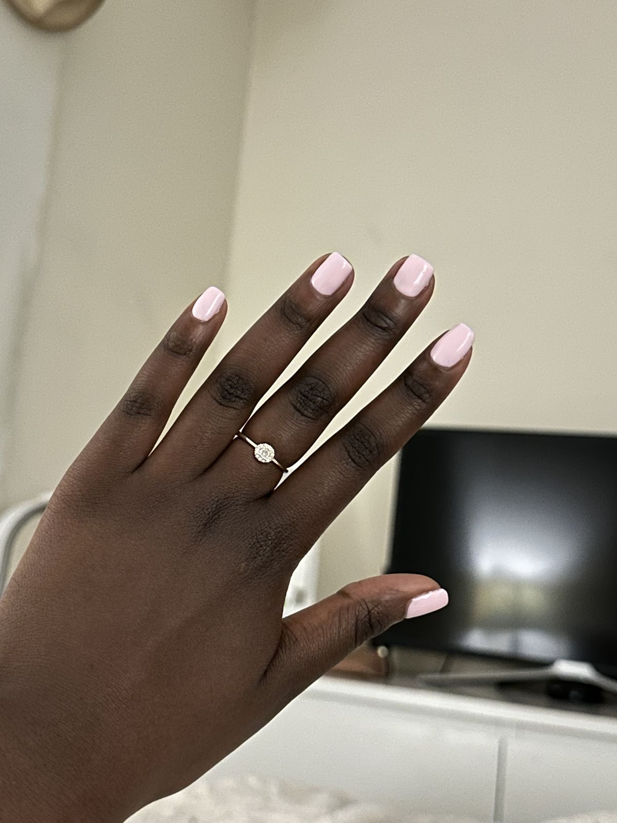 Almond geometric nail design by Mia Jade