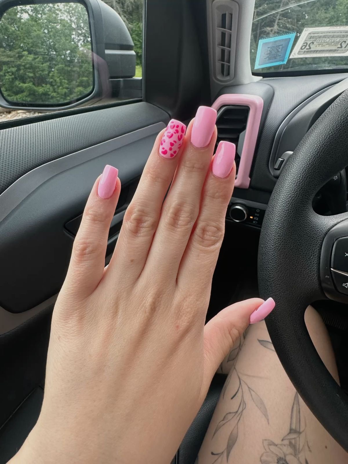 Squoval aura nail design by Mia Jade