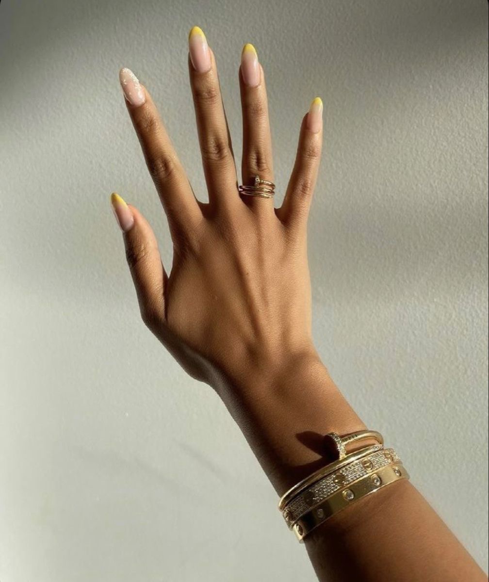 Stiletto French nail design by Abigail Rose