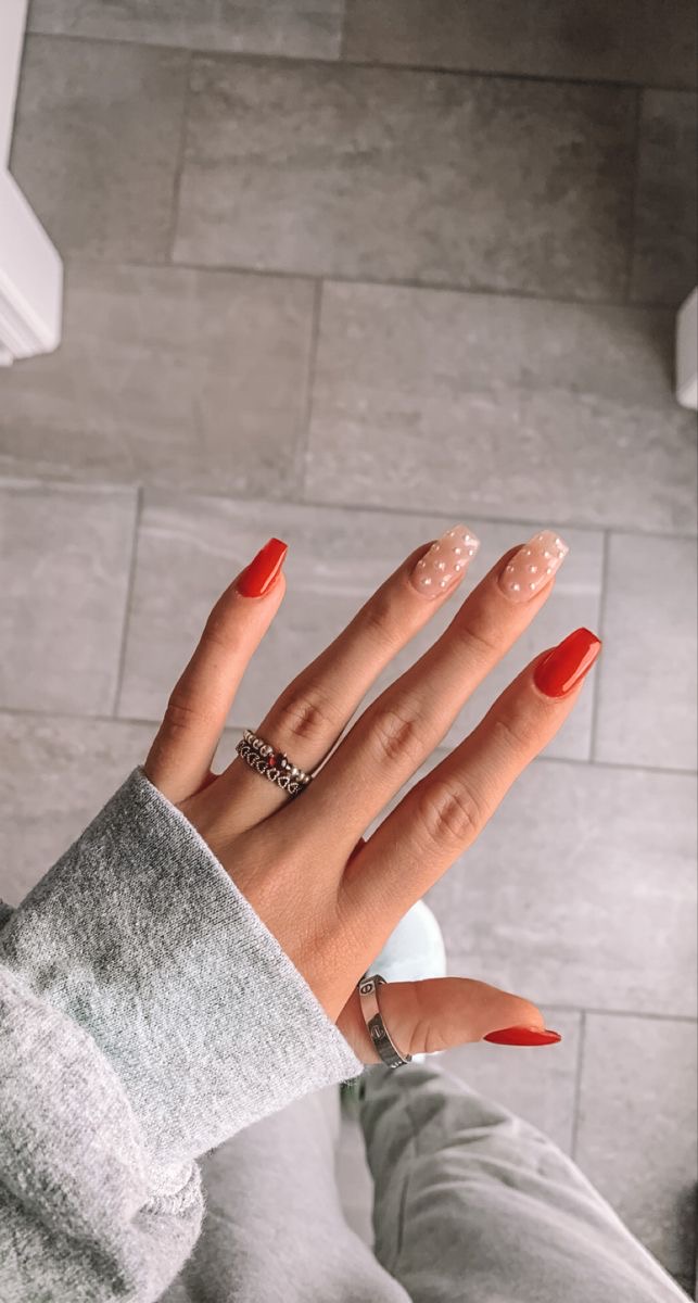 Stiletto glazed nail design by Abigail Rose
