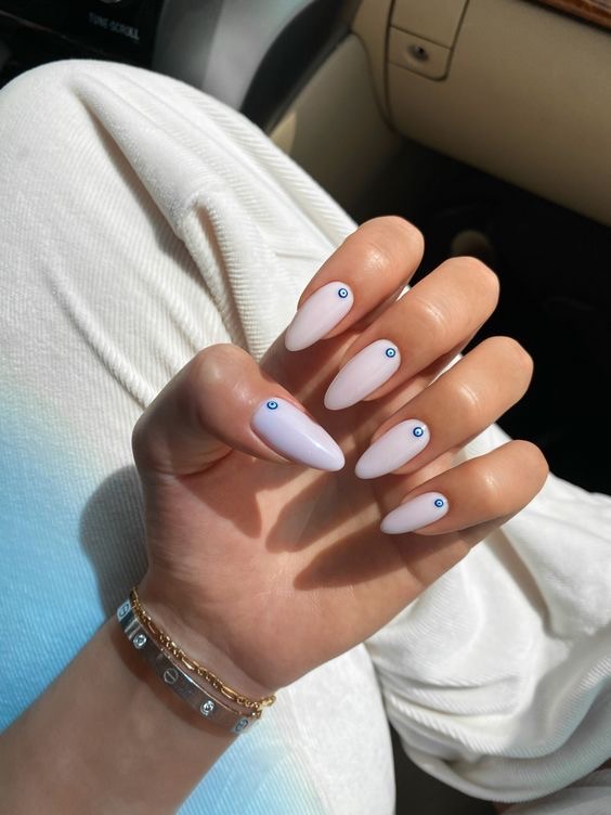 Stiletto line art nail design by Abigail Rose