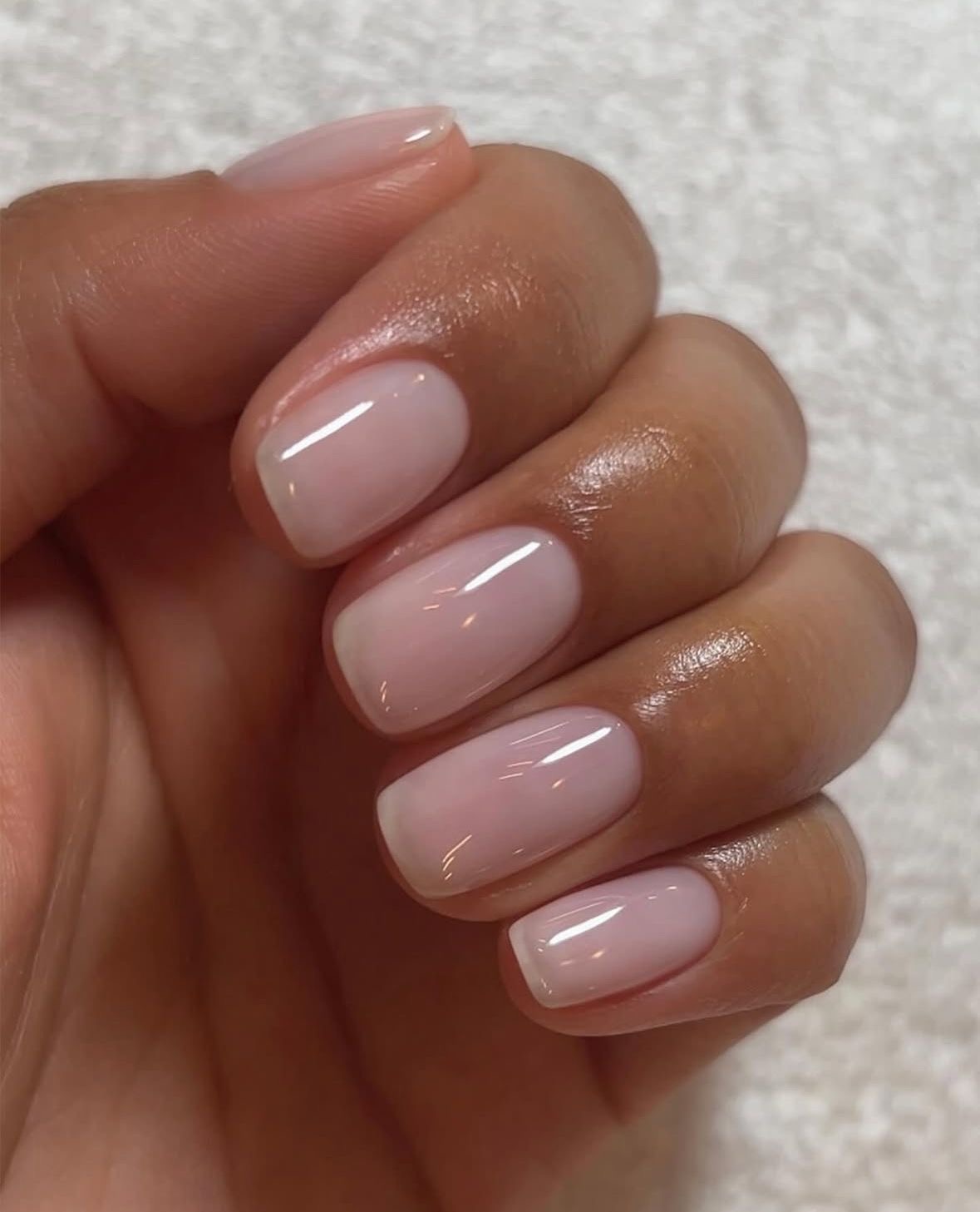 Square aura nail design by Abigail Rose