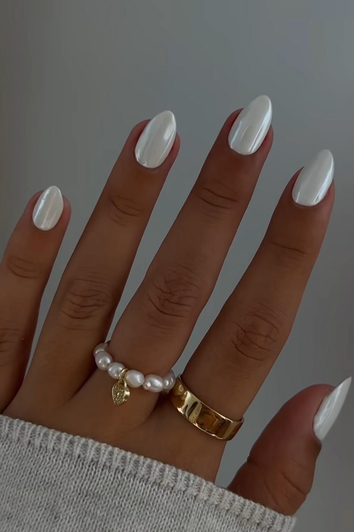 Squoval abstract nail design by Abigail Rose