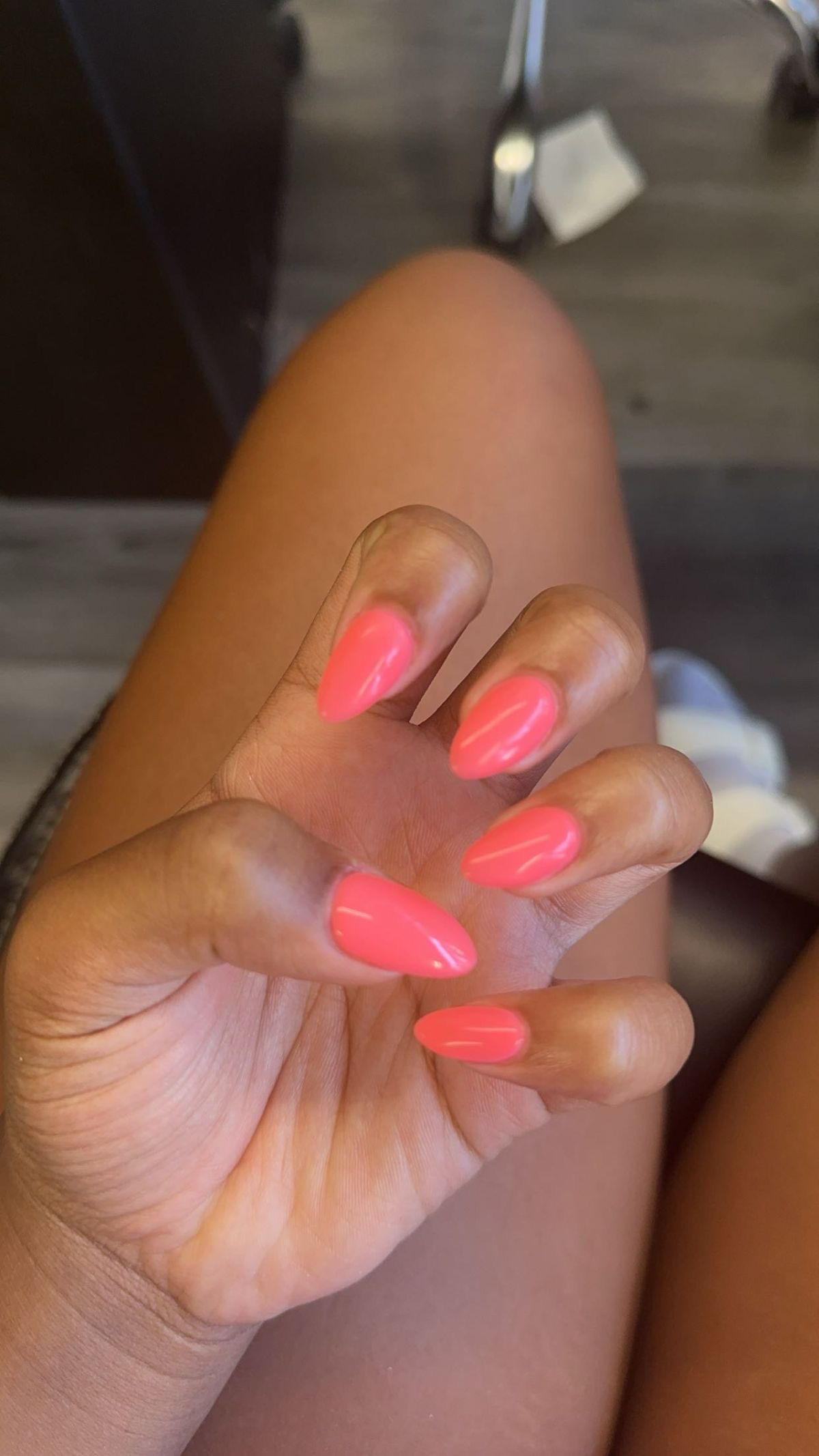 Squoval animal print nail design by Grace Lin