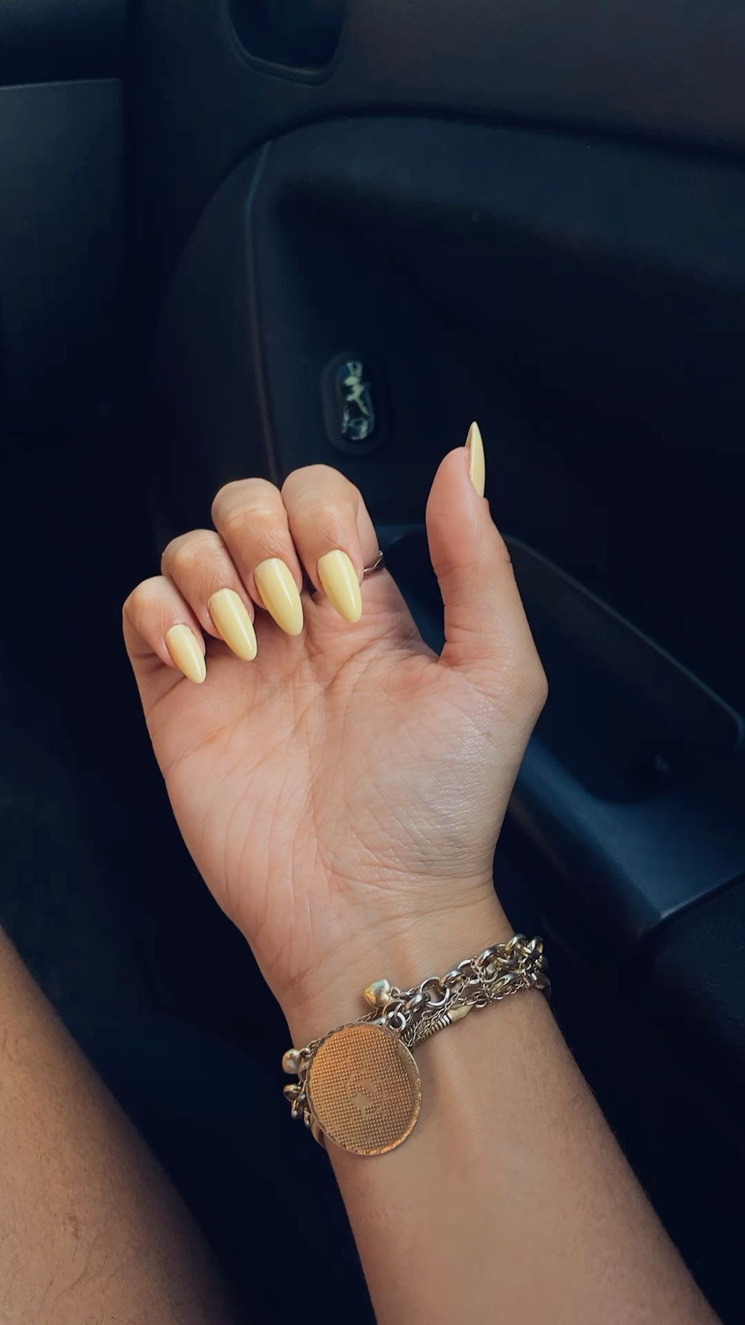 Stiletto chrome French nail design by Grace Lin