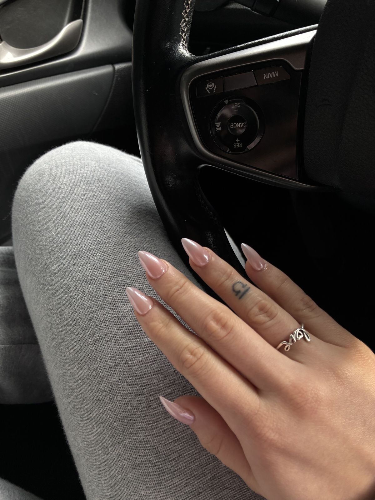 Oval art nail design by Isla Marine