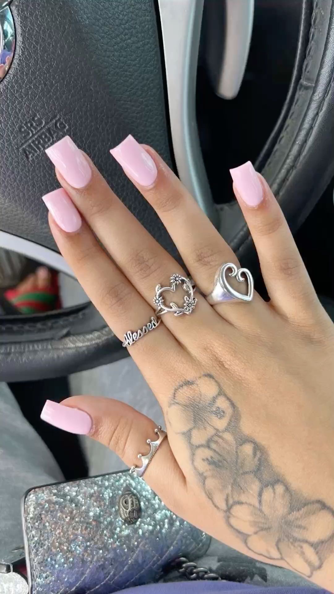 Almond ombre nail design by Isla Marine