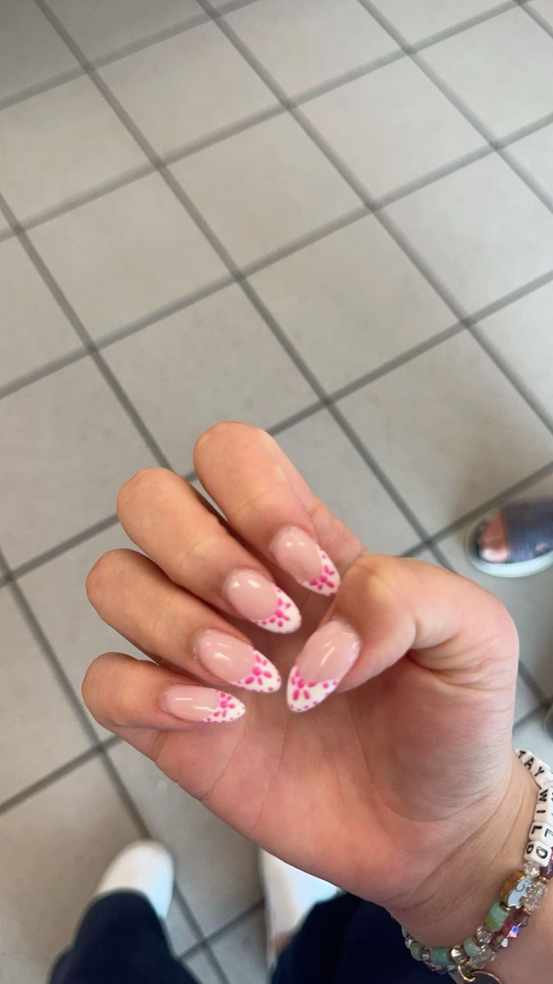 Squoval abstract nail design by Isla Marine