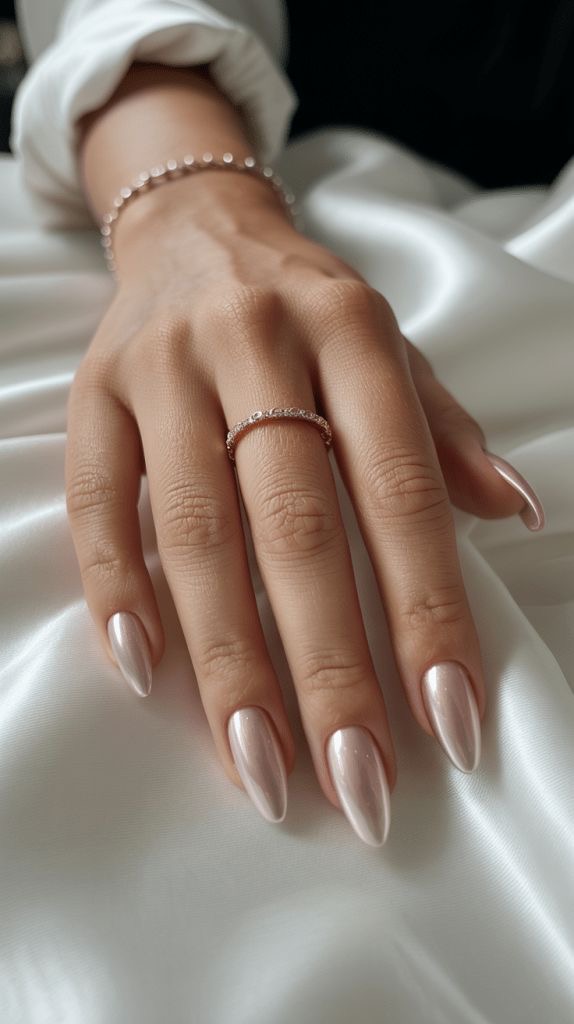 Stiletto line art nail design by Isla Marine
