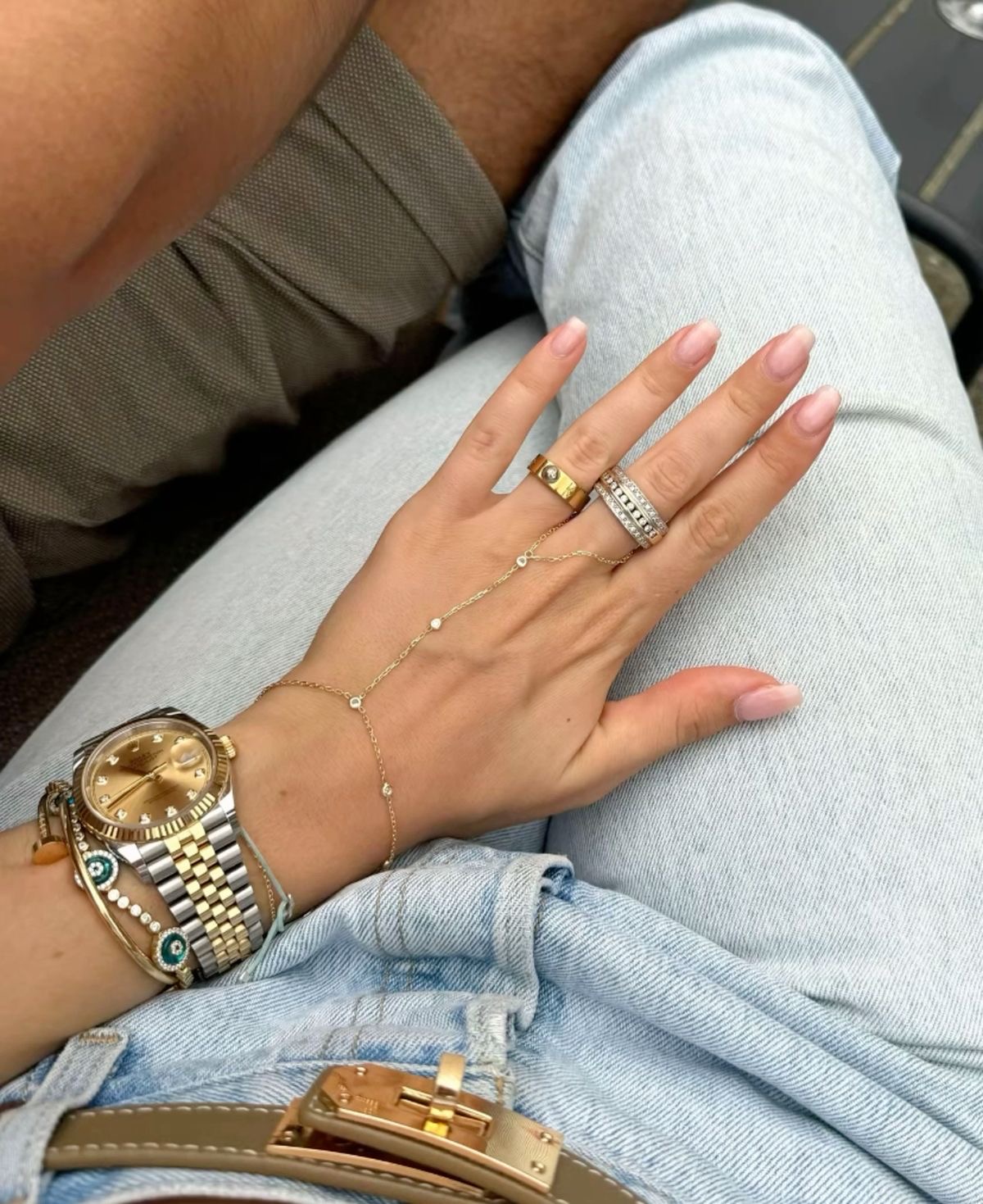Stiletto French nail design by Faith Hart