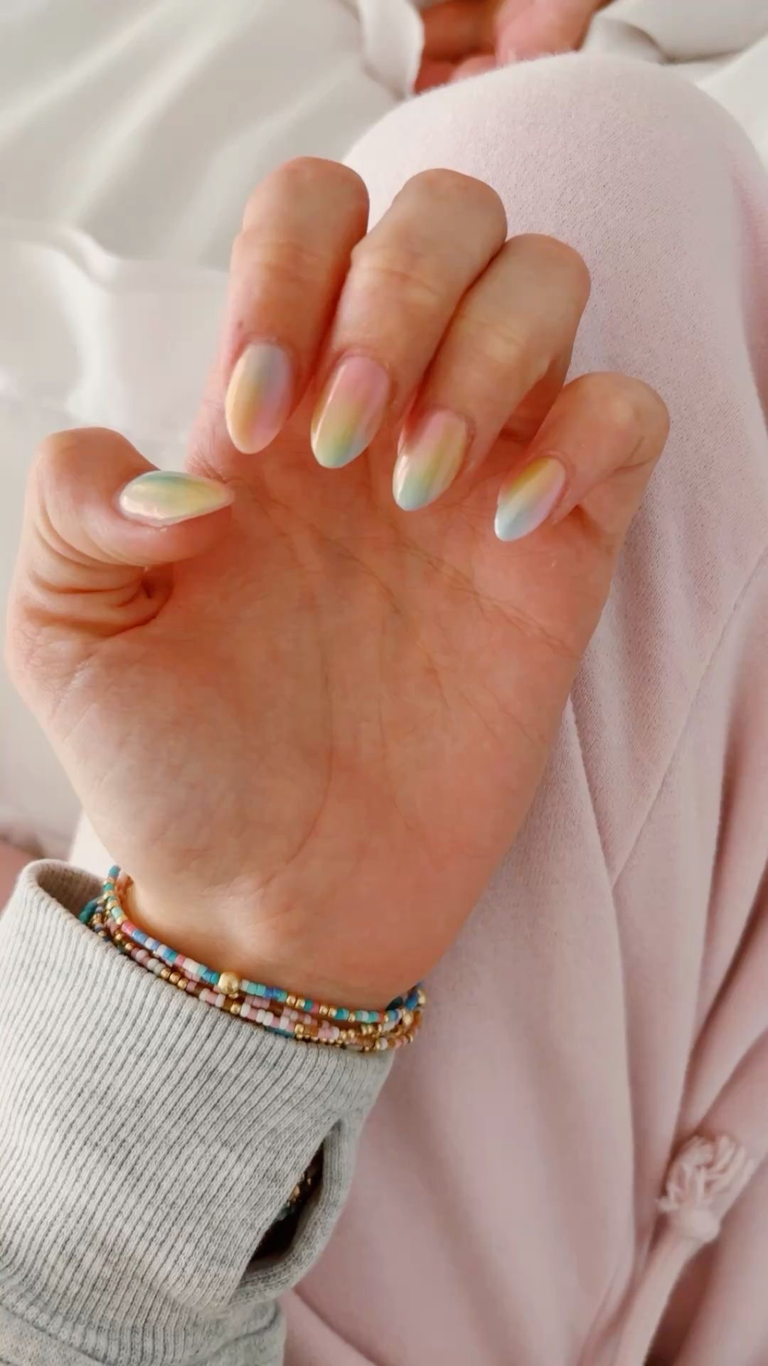 Squoval art nail design by Faith Hart