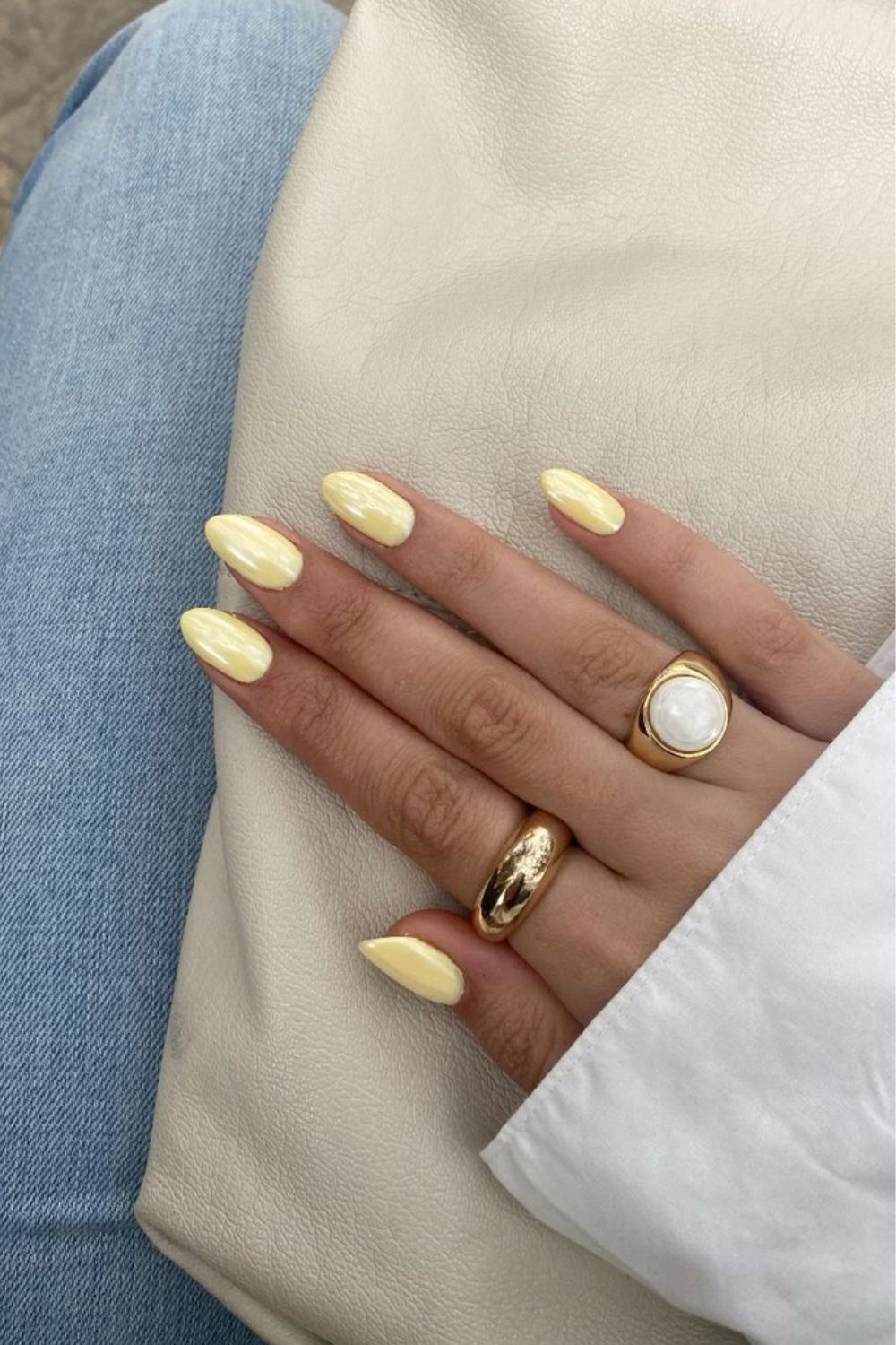 Stiletto floral nail design by Hana Kim