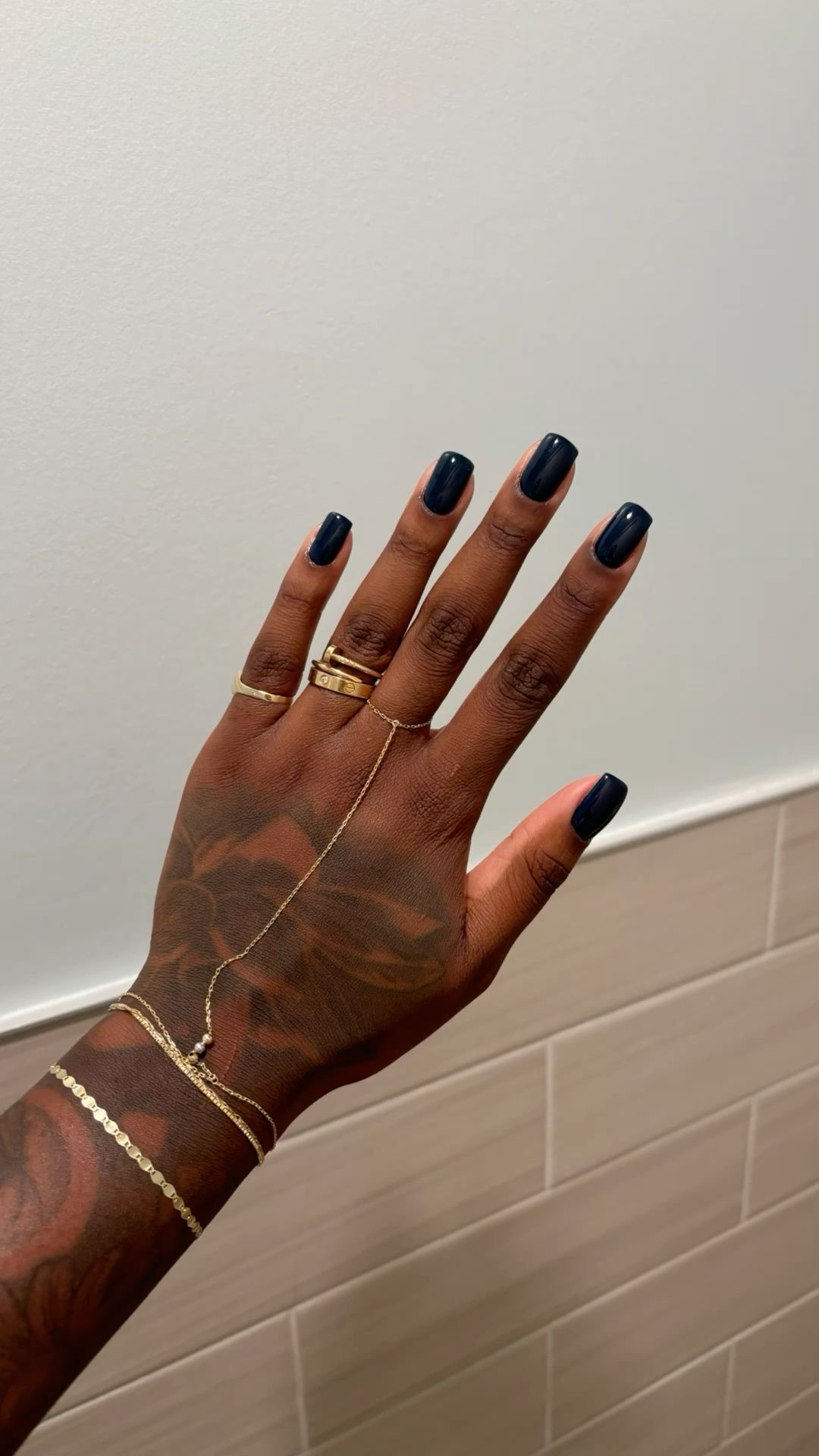 Oval French nail design by Chloe Vance