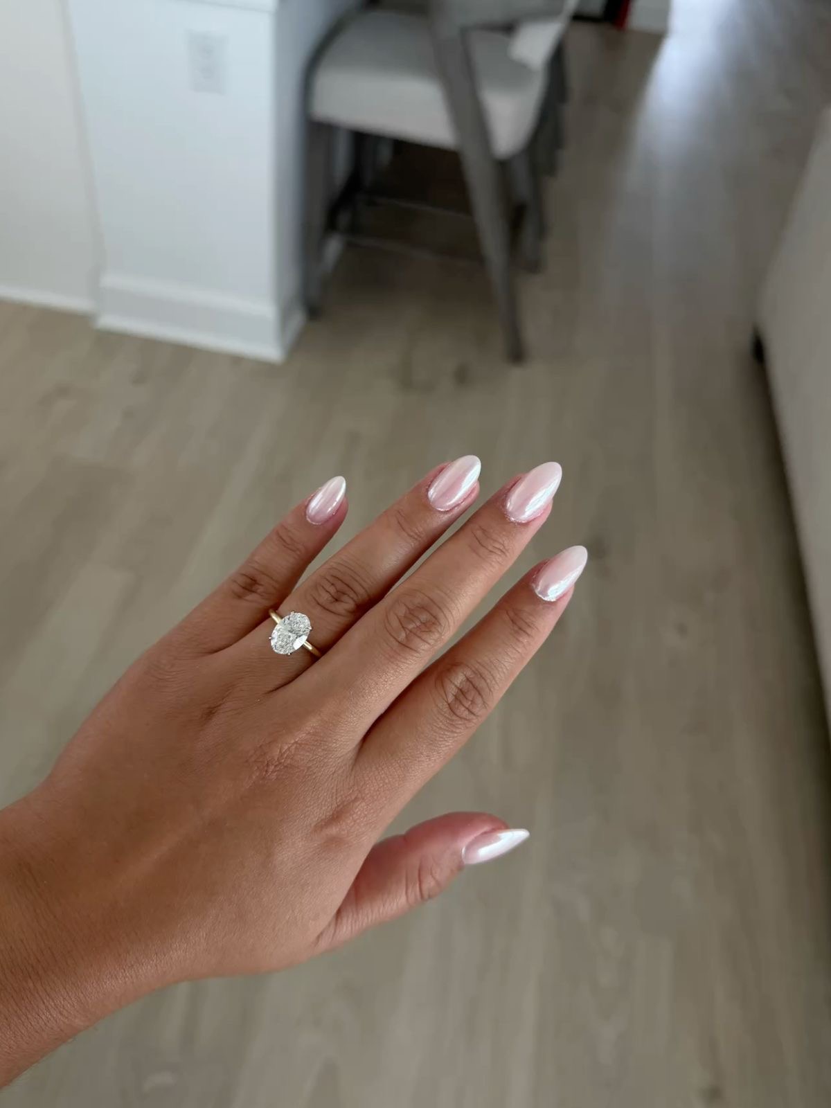Almond aura nail design by Chloe Vance