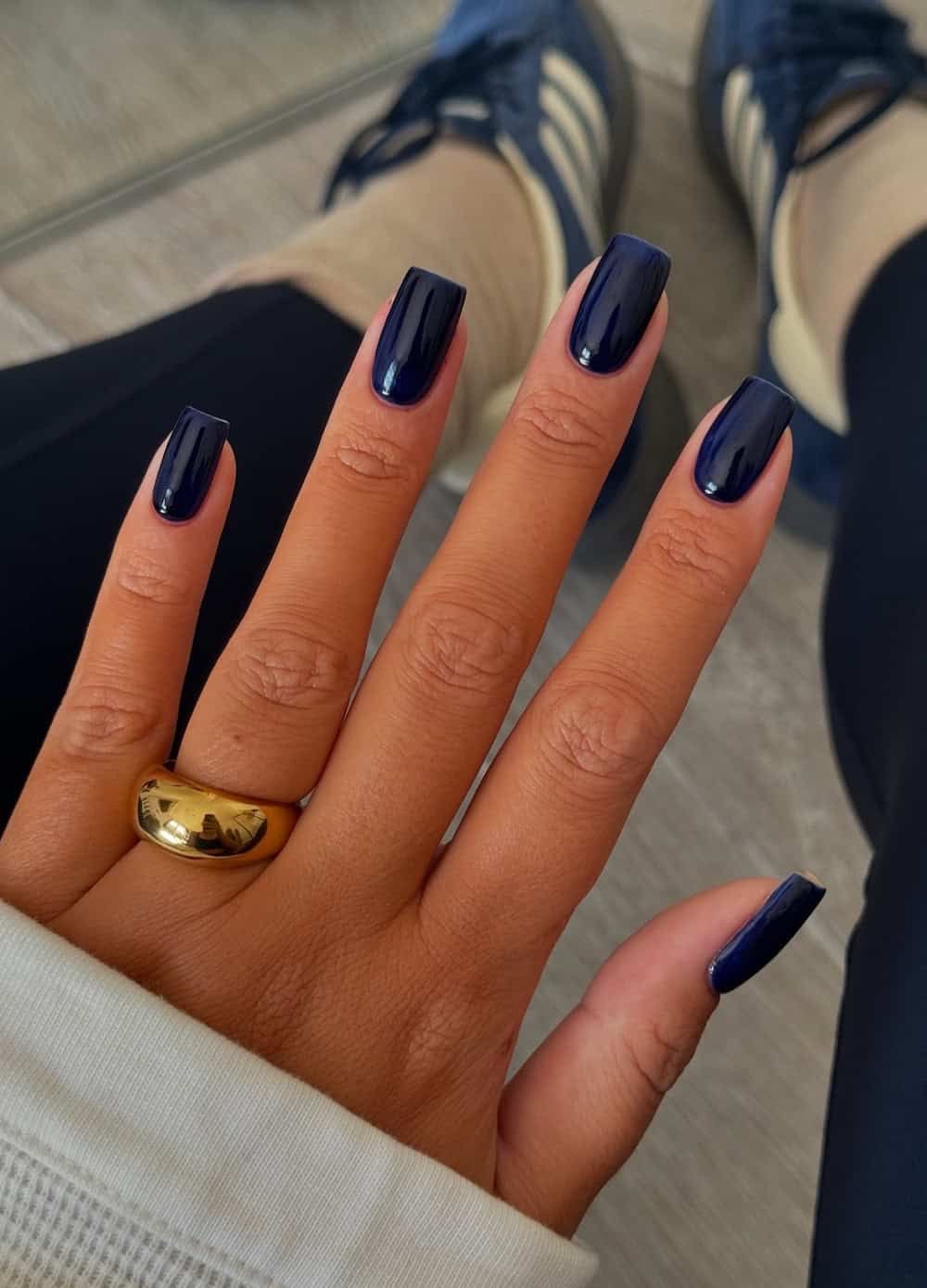 Almond ombre nail design by Chloe Vance