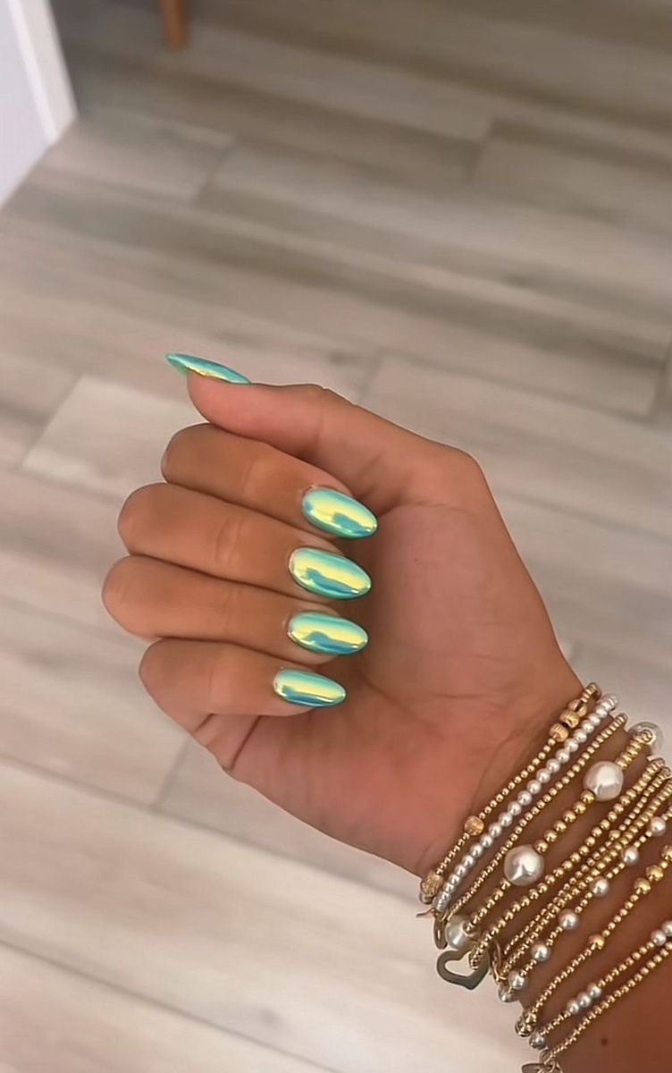 Squoval geometric nail design by Victoria Sterling
