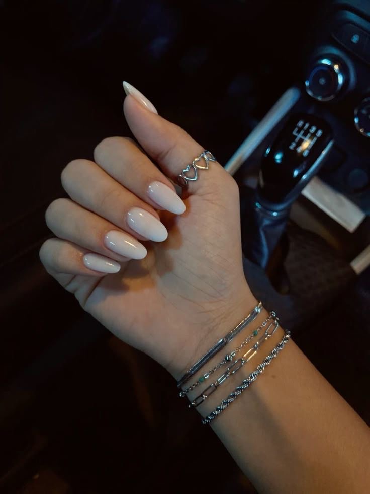 Stiletto glazed nail design by Victoria Sterling
