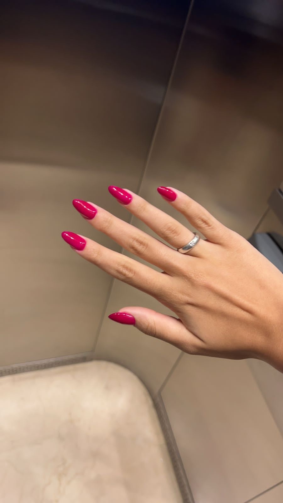 Almond French nail design by Victoria Sterling