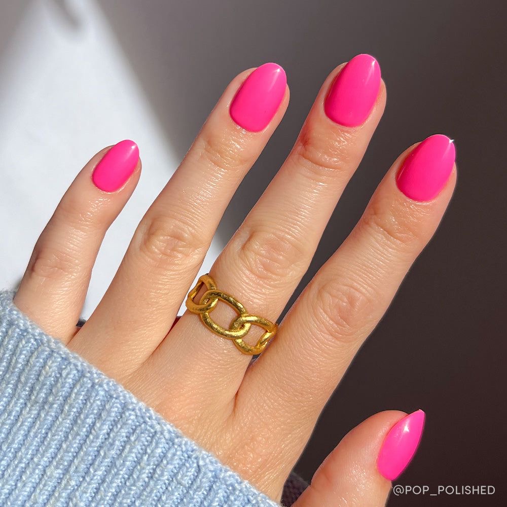 Oval glazed nail design by Victoria Sterling