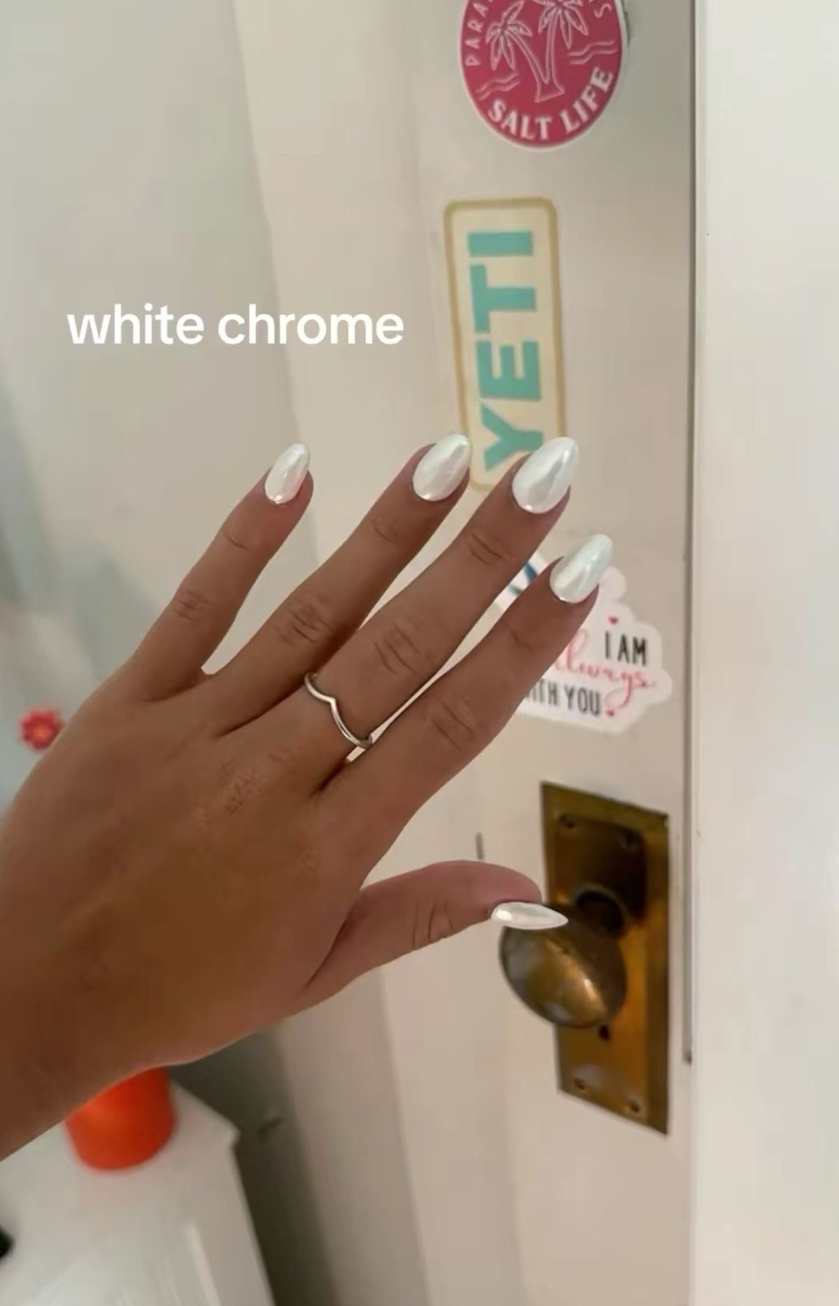Squoval art nail design by Elena Grace