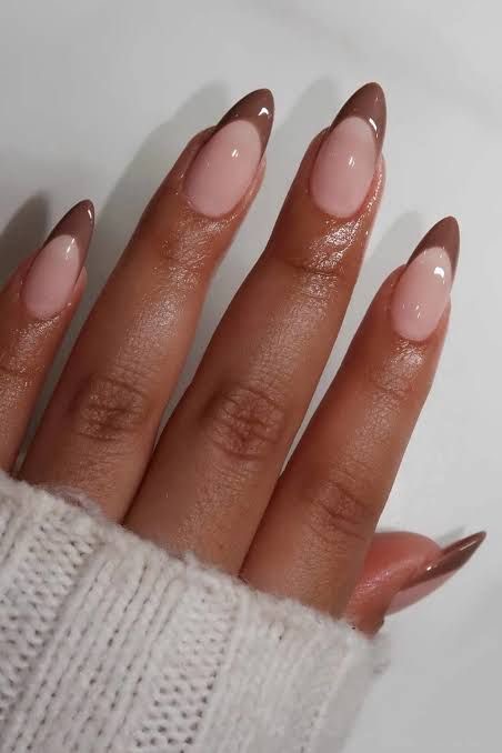 Oval ombre nail design by Mia Alvarez