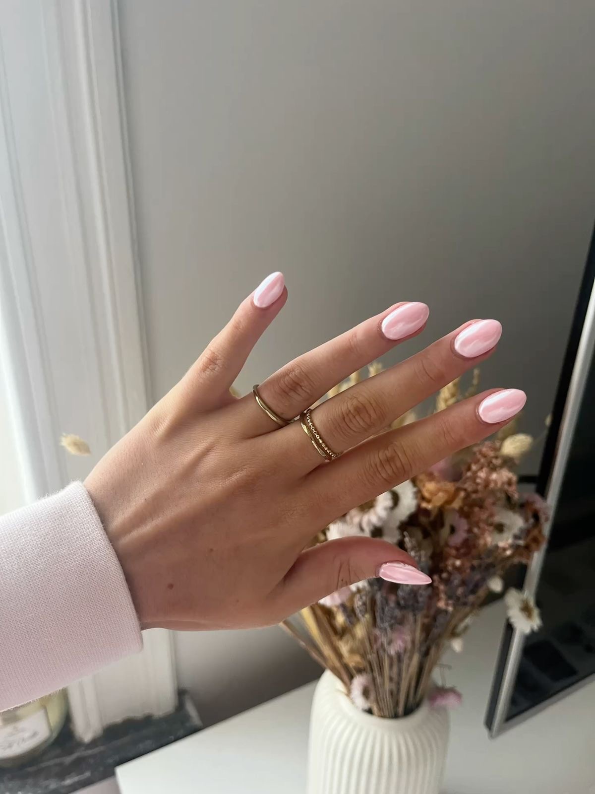 Stiletto rhinestone nail design by Mia Alvarez