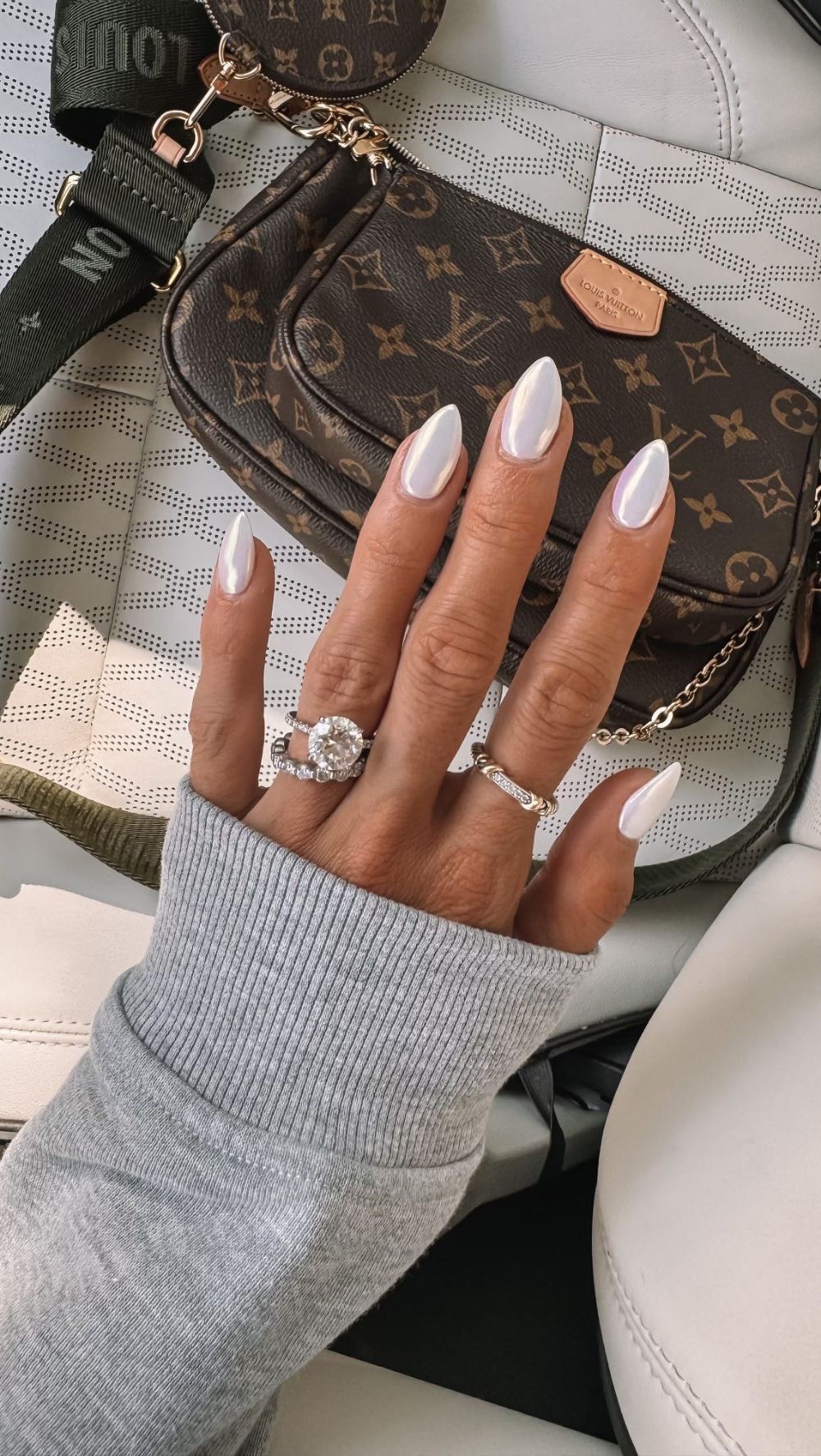 Stiletto glazed nail design by Mia Alvarez