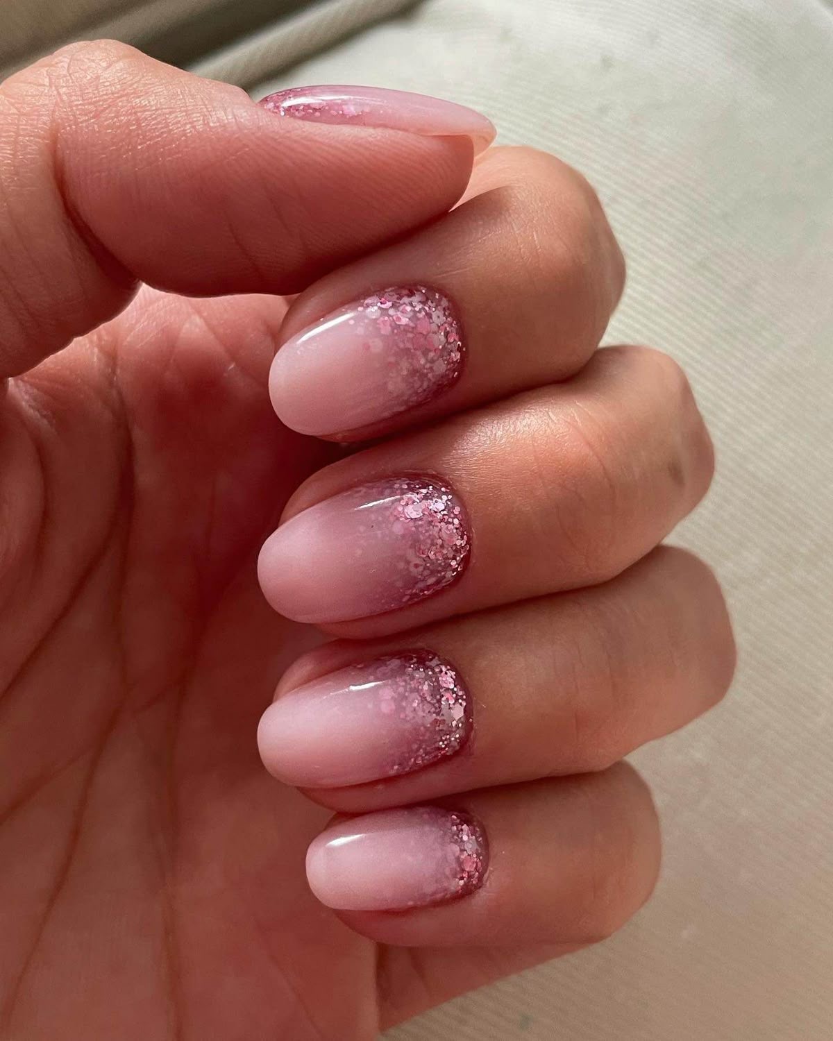 Almond aura nail design by Sadie Bloom